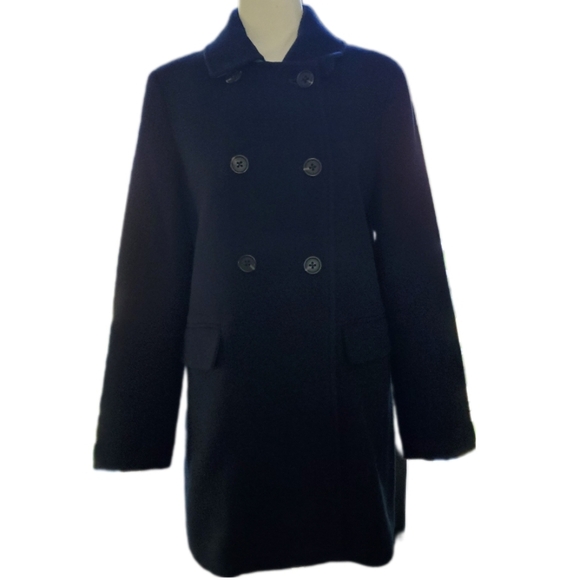 J. Crew Factory Midnight Pea Coat - Picture 2 of 9